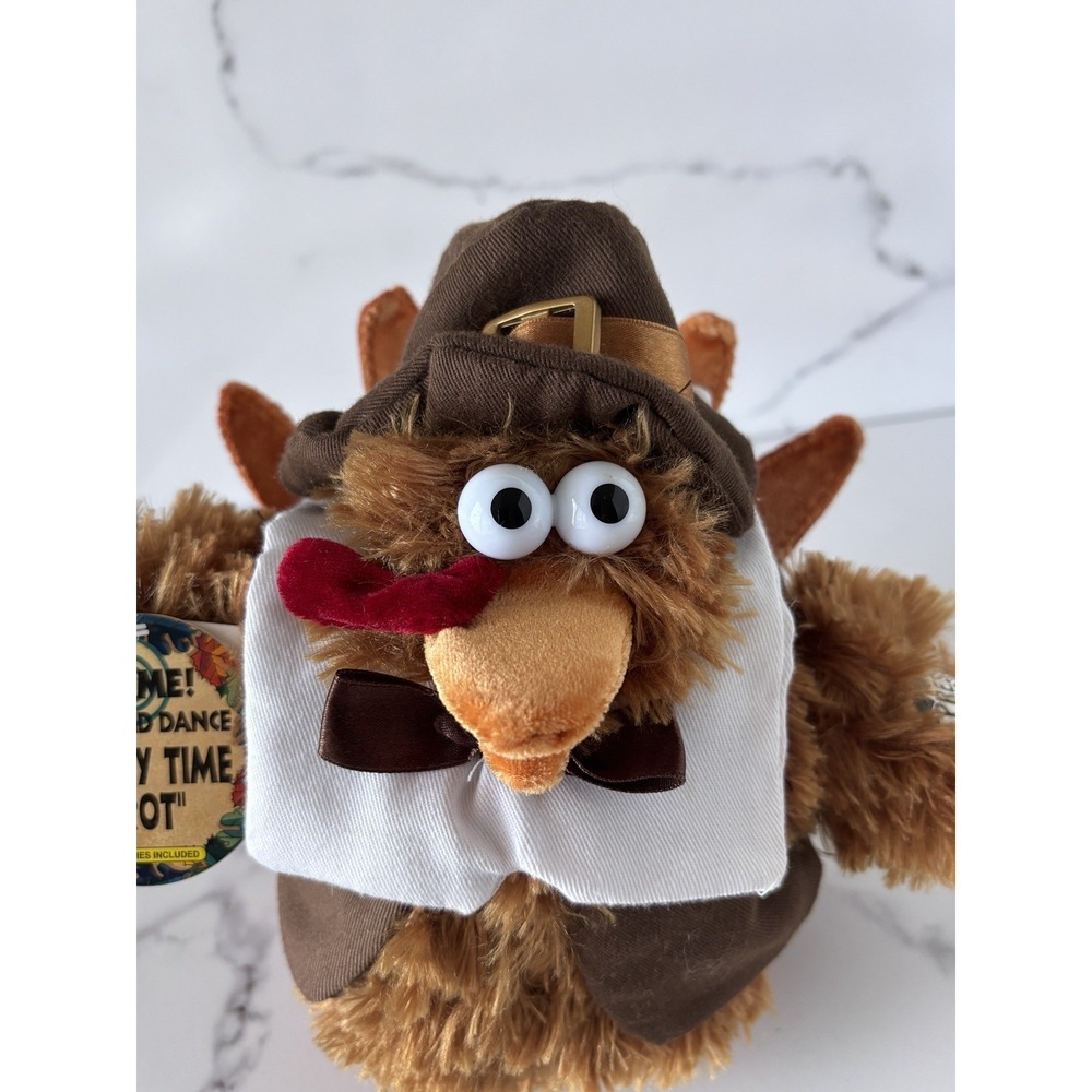 Dan Dee Turkey Musical Singing Dancing "Turkey Trot Thanksgiving" Plush- Works!